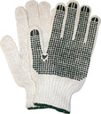 Knitted Gloves w/ Dots 12 Pair
